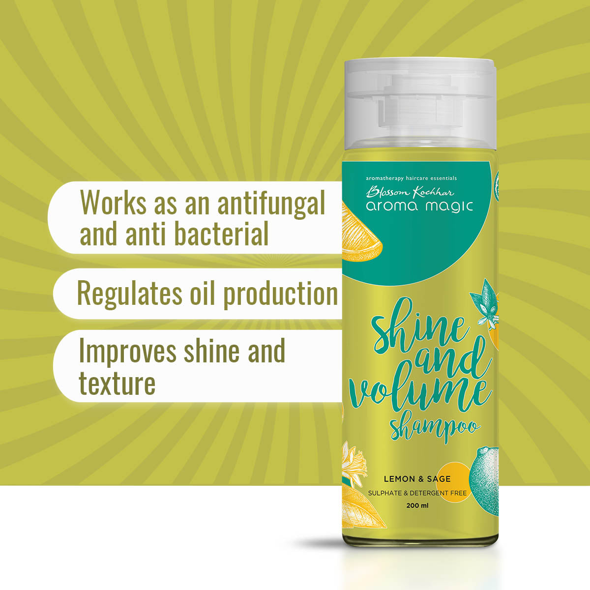 Aroma Magic Shine and Volume Shampoo, 200ml - Image 3 - Buy from Indicrest