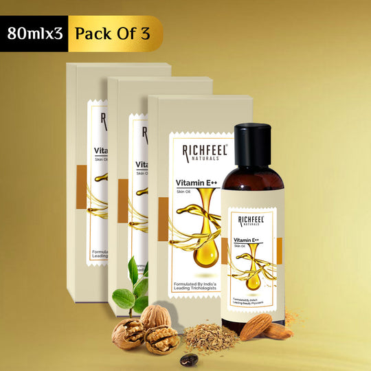 Richfeell Vitamin E Skin Oil 80 ml (Pack of 3) - Buy from Indicrest