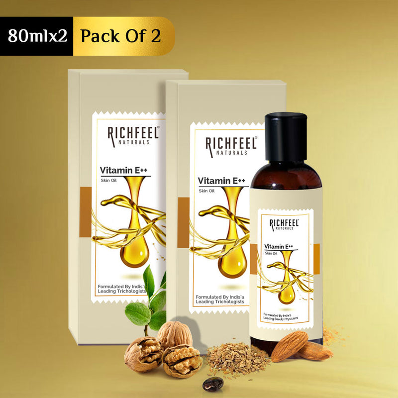 Richfeell Vitamin E Skin Oil 80 ml (Pack of 2) - Buy from Indicrest