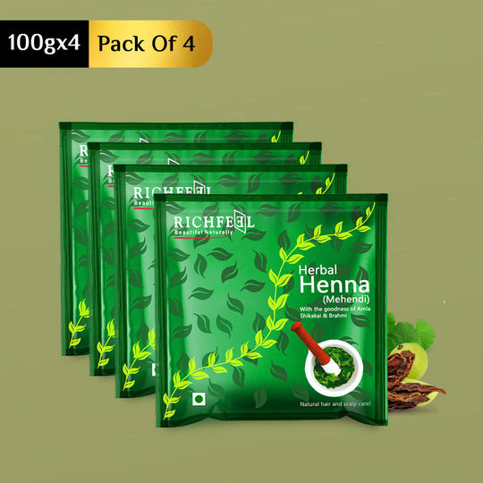 Richfeell Henna Mehendi 100 G Pack of 4 - Buy from Indicrest