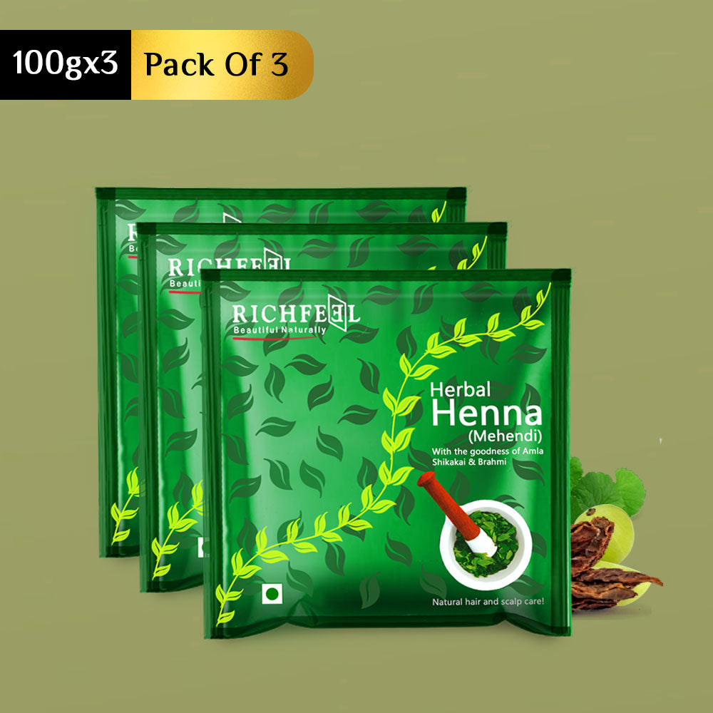 Richfeell Henna Mehendi 100 G Pack of 3 - Buy from Indicrest