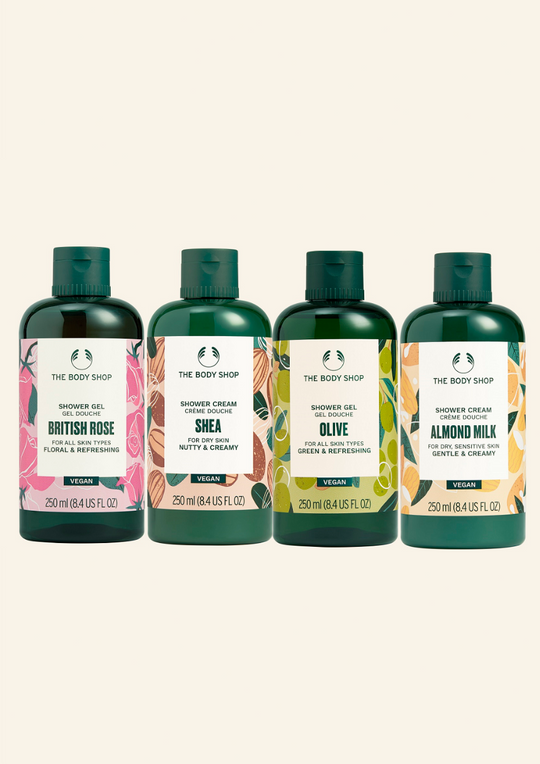 The Body Shop Shower Gel -Floral & Nutty Collection, 4pc Buy at Indicrest
