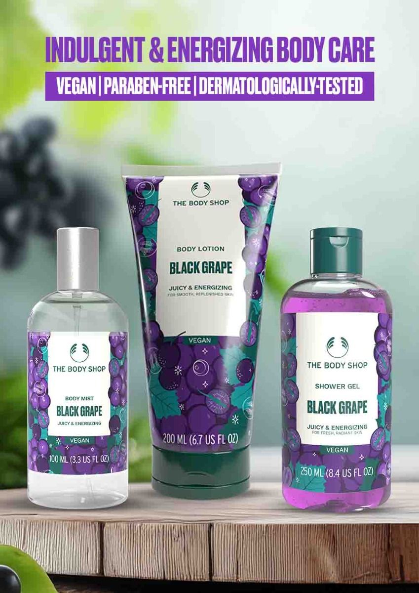 The Body Shop Black Grape Shower Gel, 250ml
