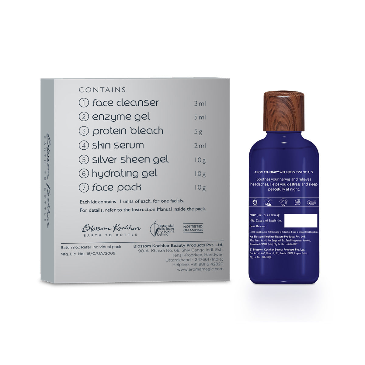 Aroma Magic Silver Facial Kit with Headache Relief Oil Combo - Image 2 - Buy from Indicrest