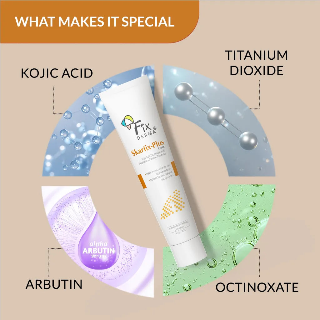 Fixderma Skarfix-Plus Scar Removal Cream | Spot Treatment for Hyperpigmentation & Melasma, 15g - Image 3 - Buy from Indicrest