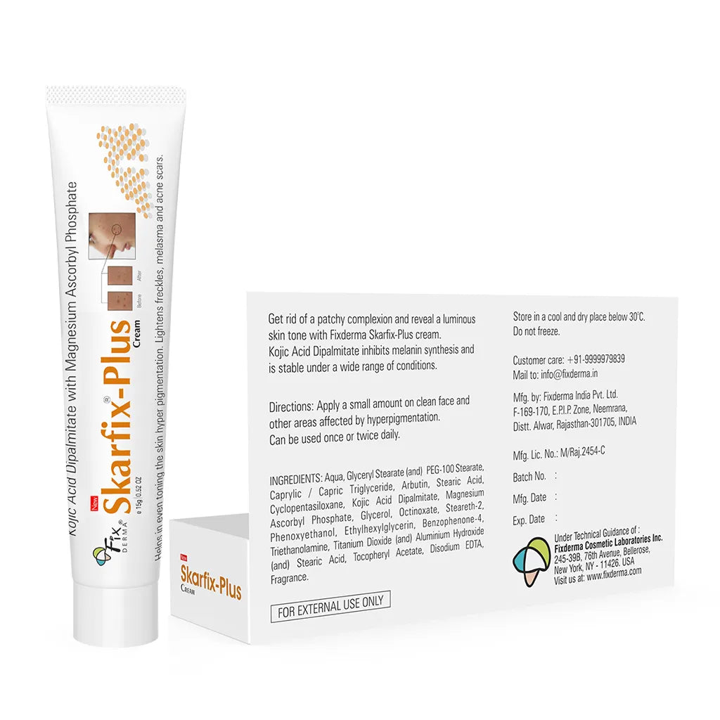 Fixderma Skarfix-Plus Scar Removal Cream | Spot Treatment for Hyperpigmentation & Melasma, 15g - Image 8 - Buy from Indicrest