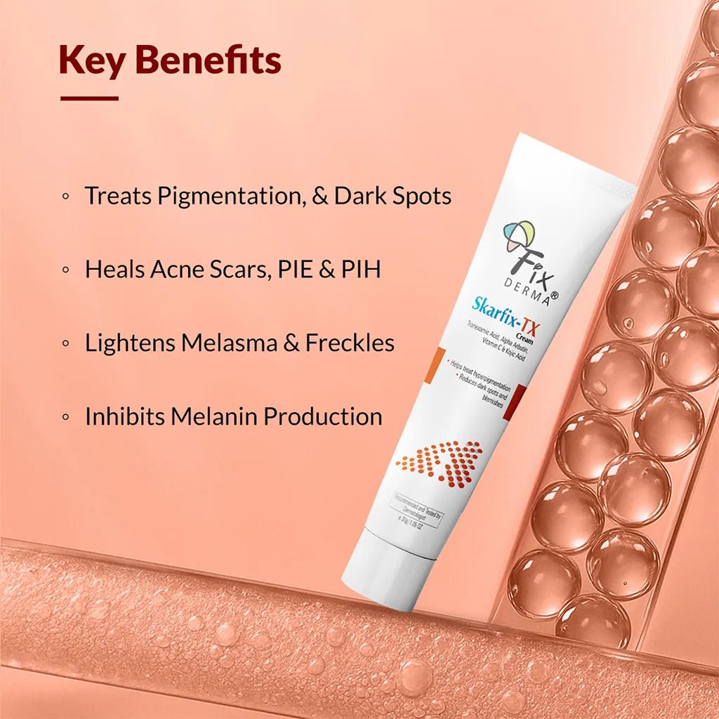 Fixderma Skarfix-TX Cream | Effective treatment for melasma and dark spots, 15g - Image 4 - Buy from Indicrest