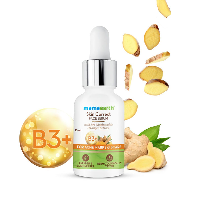 Mamaearth Skin Correct Face Serum for Acne Marks & Scars, 15ml - Buy from Indicrest