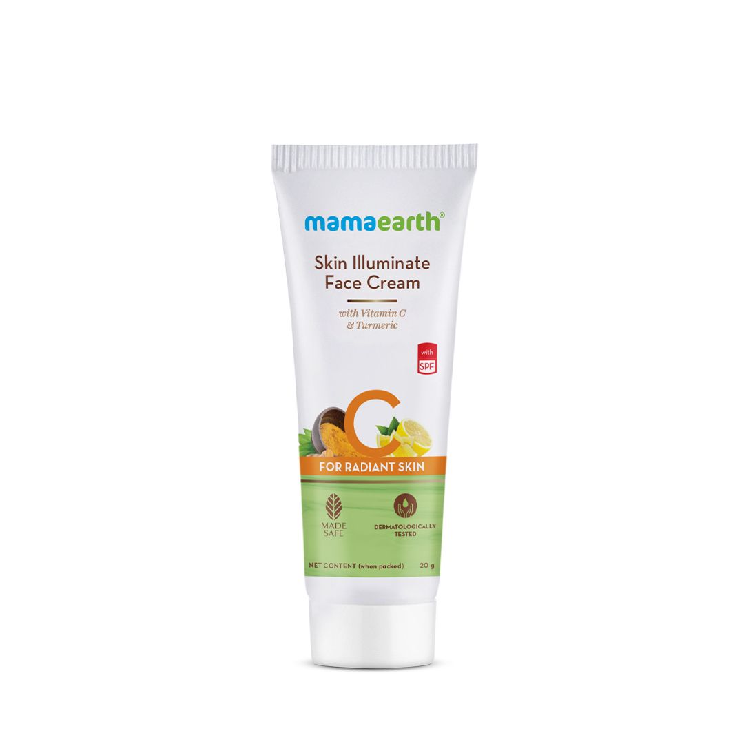 Mamaearth Skin Illuminate Face Cream with Vitamin C and Turmeric for Radiant Skin, 20g - Image 8 - Buy from Indicrest