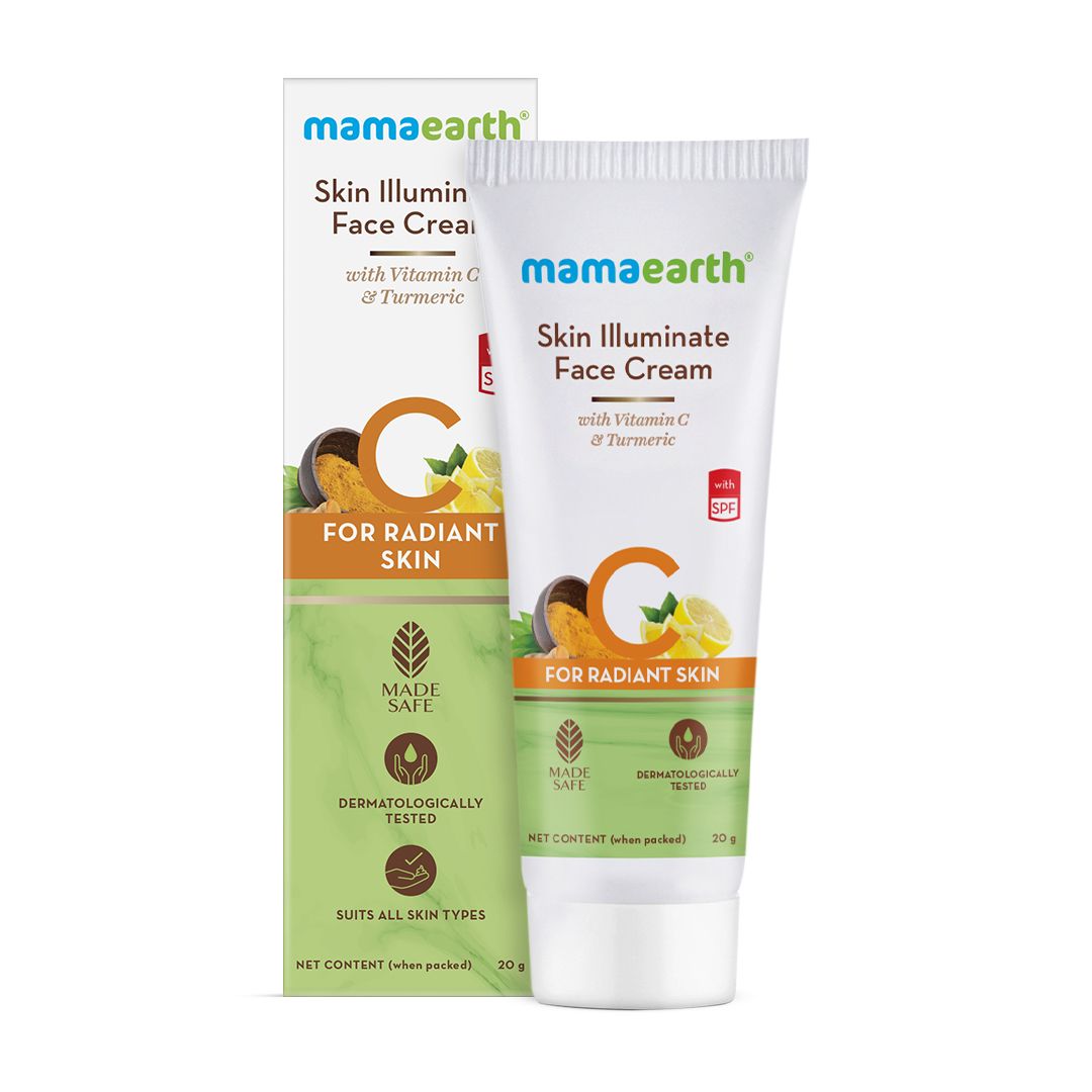 Mamaearth Skin Illuminate Face Cream with Vitamin C and Turmeric for Radiant Skin, 20g - Image 7 - Buy from Indicrest