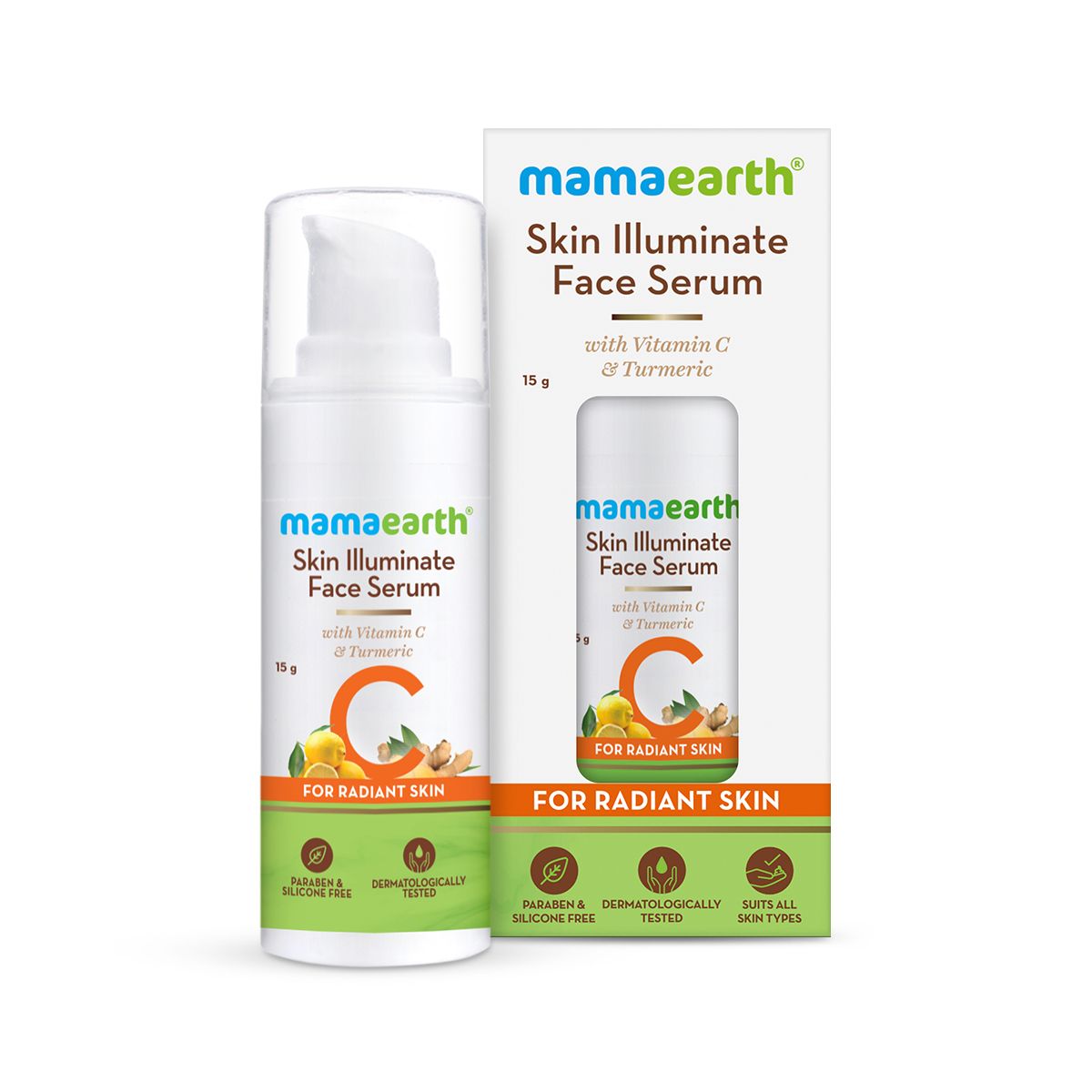 Mamaearth Skin Illuminate Face Serum for Radiant Skin with Vitamin C and Turmeric, 15g - Image 7 - Buy from Indicrest