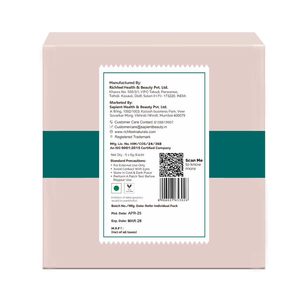Richfeell Skin Whitening Facial Kit 30 g Pack of 4 - Image 8 - Buy from Indicrest