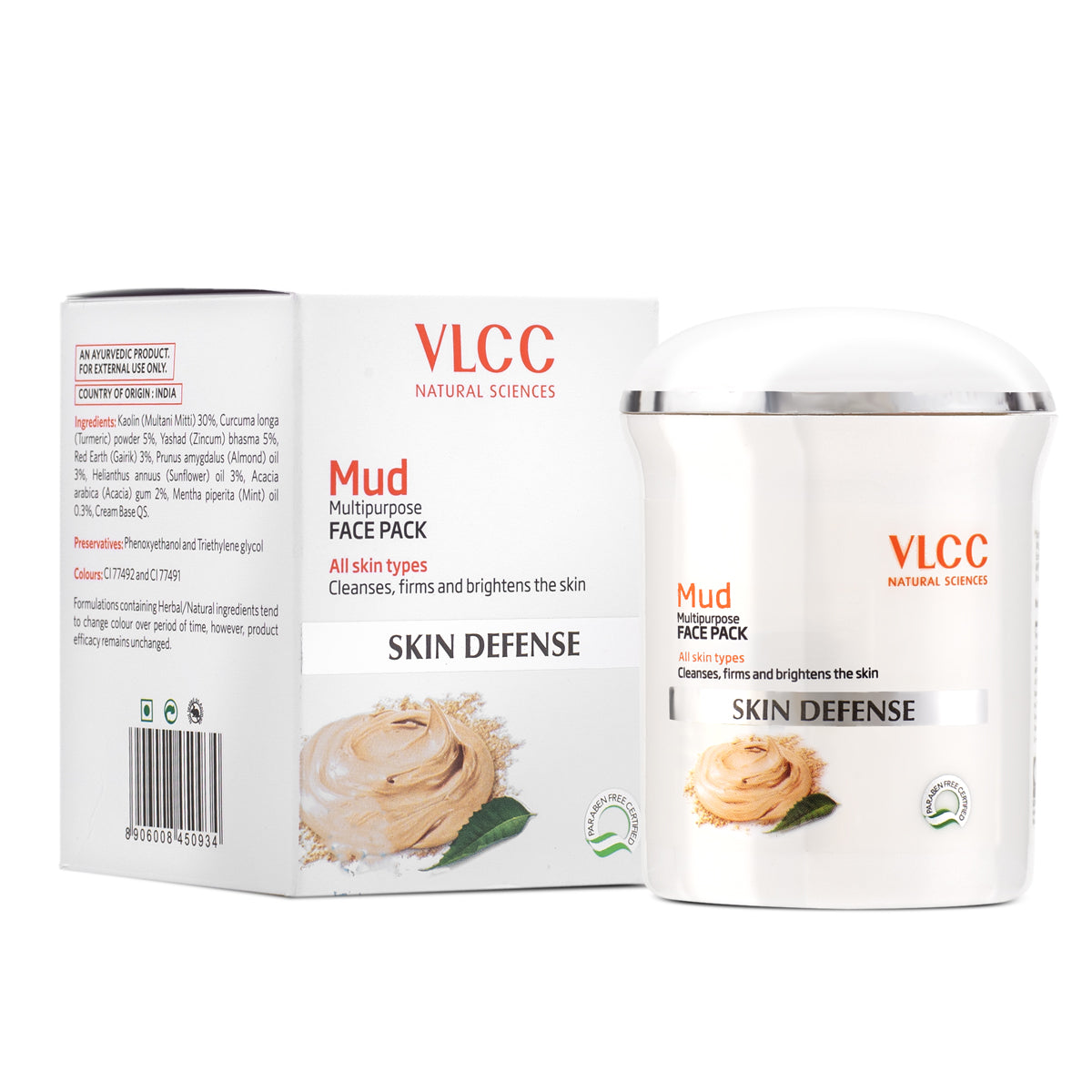 VLCC Skin Defense Mud Face Pack - 70 g - Image 2 - Buy from Indicrest