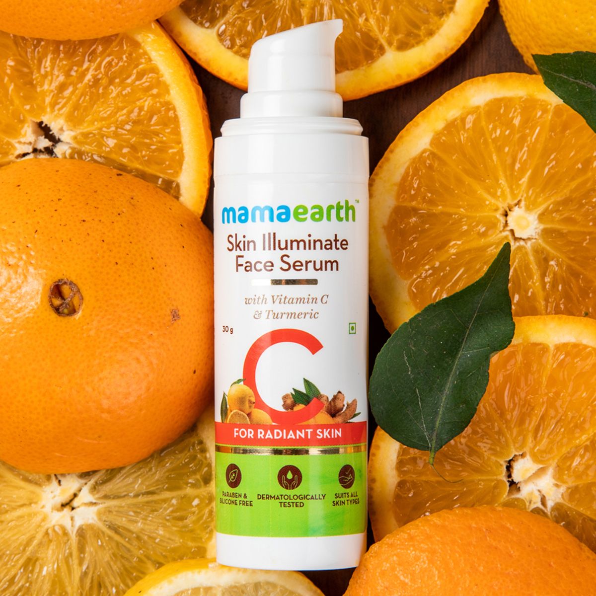 Mamaearth Skin Illuminate Face Serum for Radiant Skin with Vitamin C and Turmeric, 30g - Image 2 - Buy from Indicrest