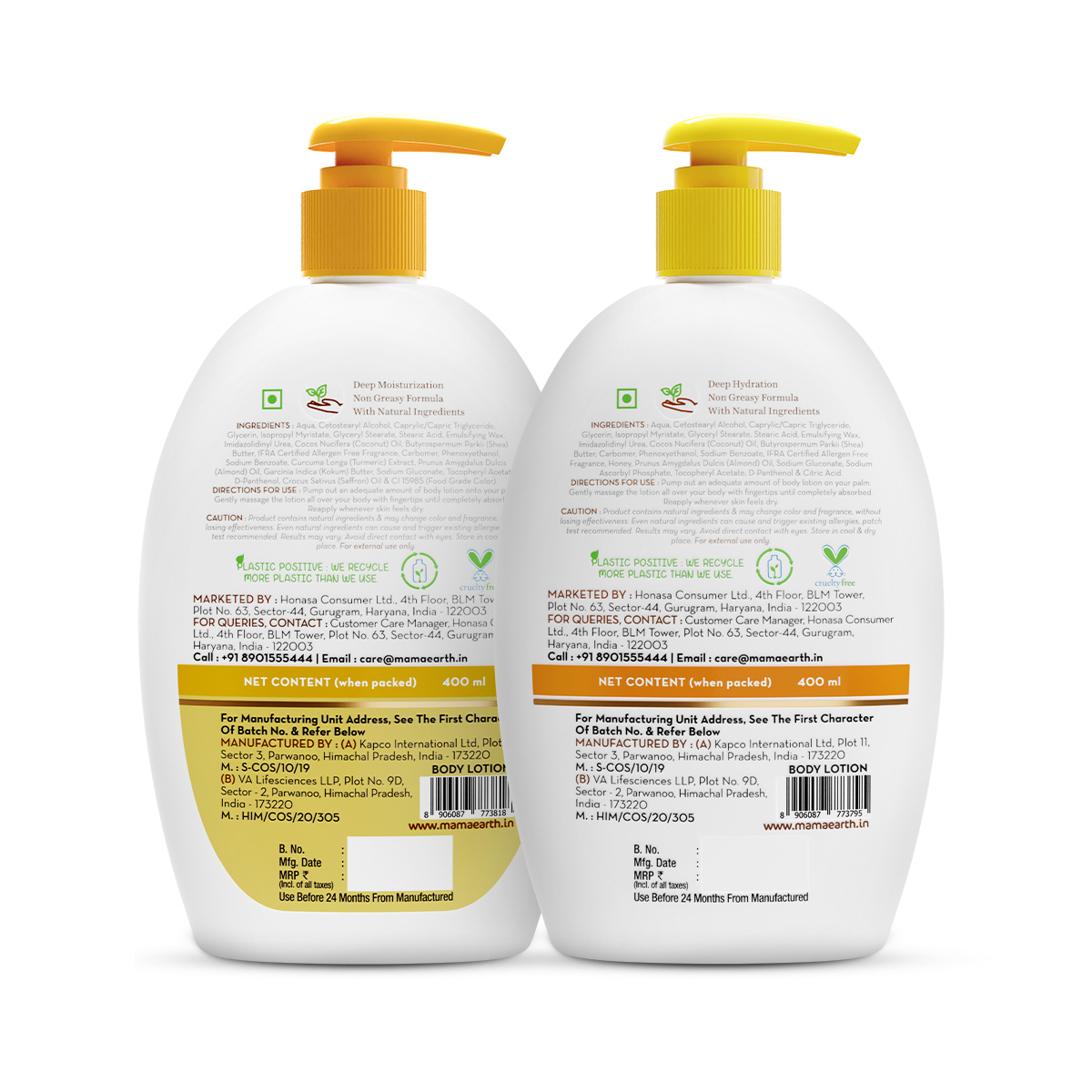 Mamaearth Skin Radiance Body Care Kit, Ubtan Body Lotion & Vitamin C Body Lotion, 2 X 400ml - Image 2 - Buy from Indicrest