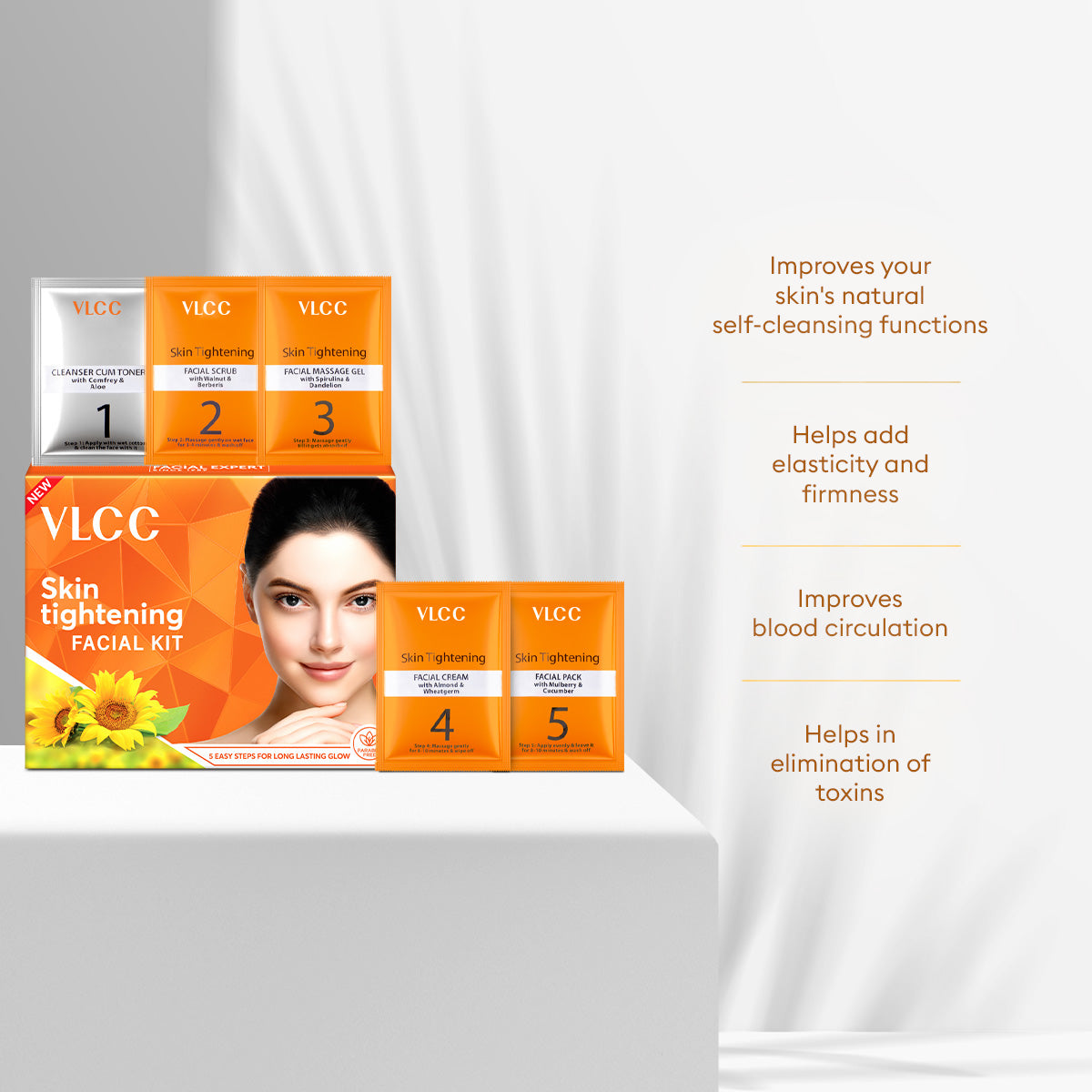 VLCC Skin Tightening Facial Kit - 25 g - Image 4 - Buy from Indicrest