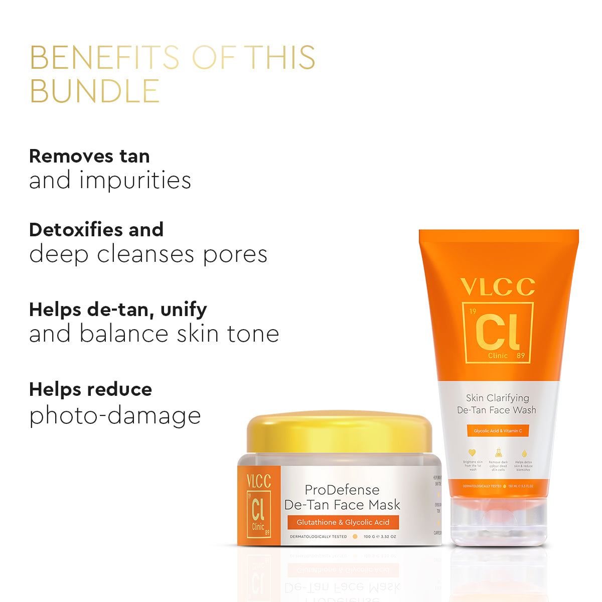 VLCC Instant De-Tan Face Wash and Mask Combo - Image 3 - Buy from Indicrest