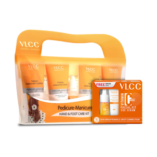 VLCC Vitamin C Facial Kit and Pedicure Manicure Kit Combo - Buy from Indicrest