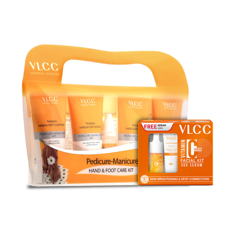 VLCC Vitamin C Facial Kit and Pedicure Manicure Kit Combo - Buy from Indicrest
