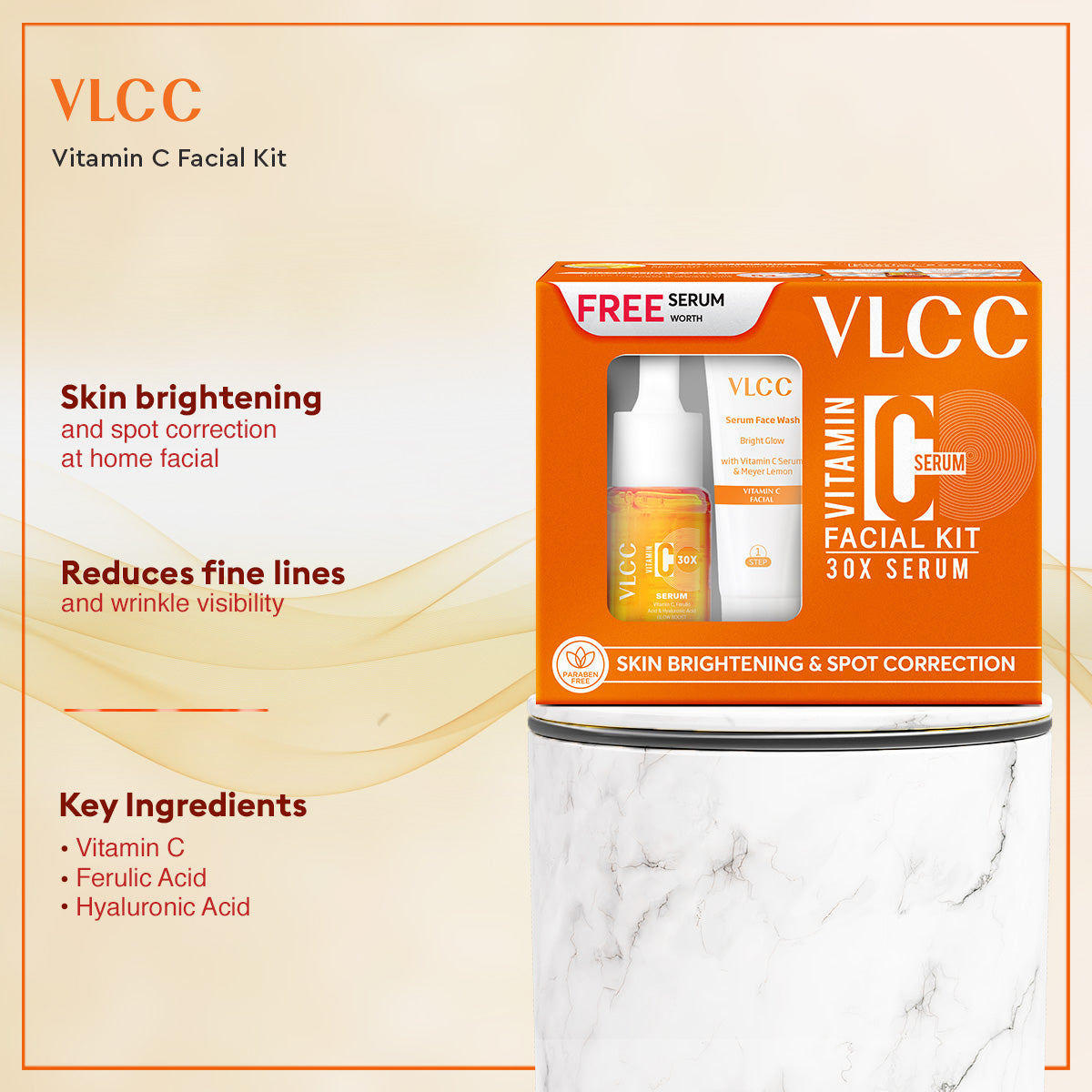 VLCC Vitamin C Facial Kit and Pedicure Manicure Kit Combo - Image 2 - Buy from Indicrest