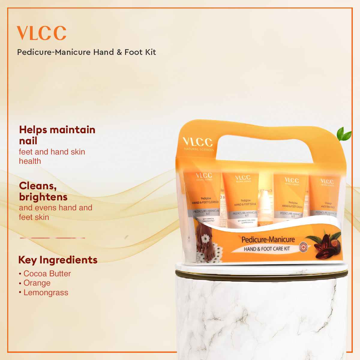 VLCC Vitamin C Facial Kit and Pedicure Manicure Kit Combo - Image 3 - Buy from Indicrest