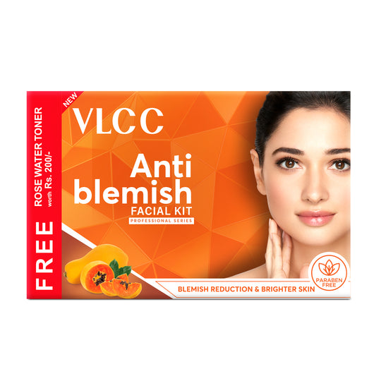 VLCC Anti Blemish Facial Kit - 300 g with FREE Rose Water Toner - 100 ml - Buy from Indicrest
