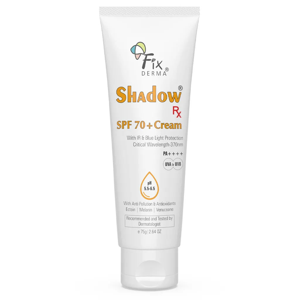 Fixderma Shadow Rx SPF 70+ Cream | Protects from Harmful UV, IR radiations and Blue Light, 75g - Image 8 - Buy from Indicrest