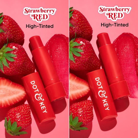 Dot & Key SPF 50+ Barrier Repair Hydrating Lip Balm - Pack of 2, (Strawberry Red) Buy at Indicrest