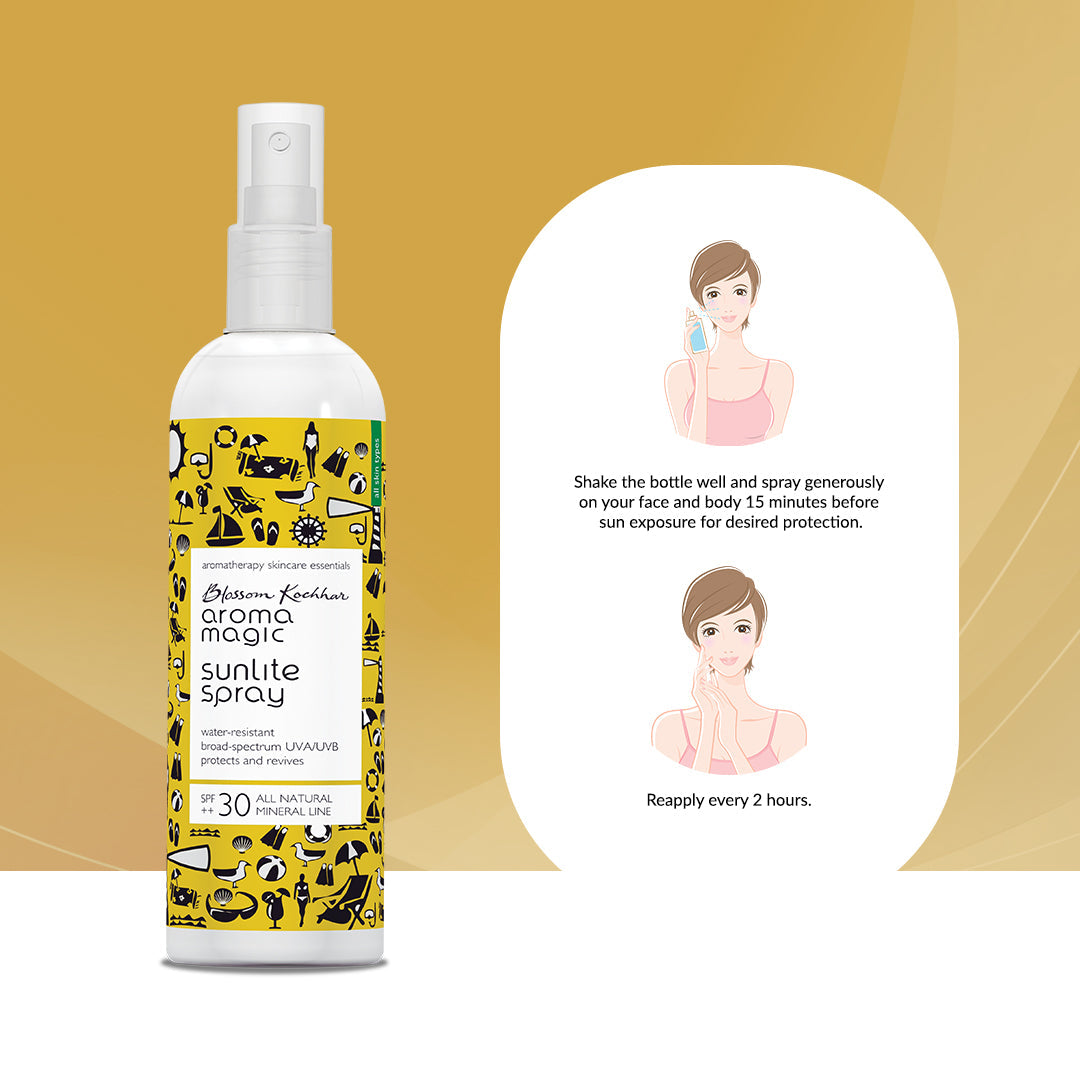 Aroma Magic Sunlite Spray SPF30++ Broad Spectrum Sunscreen, 100ml - Image 3 - Buy from Indicrest