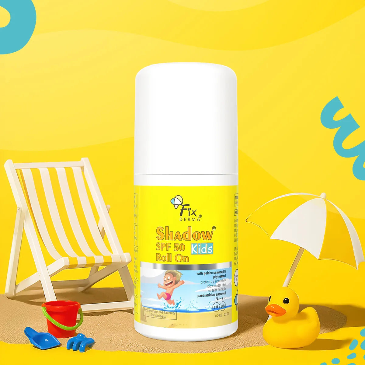 Fixderma Shadow SPF 50 Roll on Sunscreen for Kids | Paediatrician Approved SPF 50 Roll-on Protection for Kids, 30g - Image 6 - Buy from Indicrest
