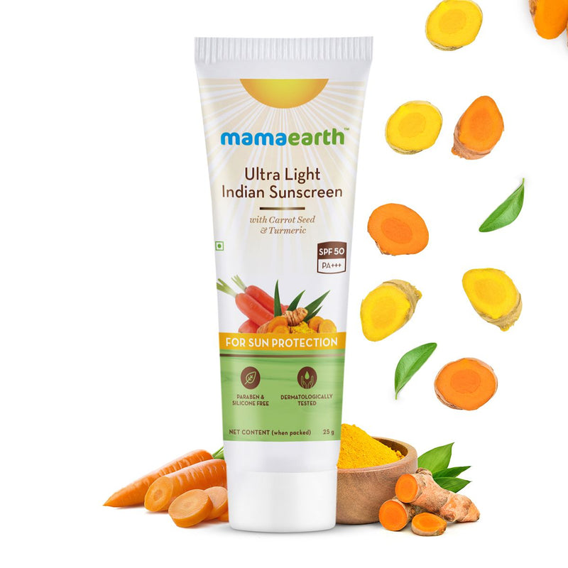 Mamaearth Ultra Light Indian Sunscreen, 25ml - Buy from Indicrest