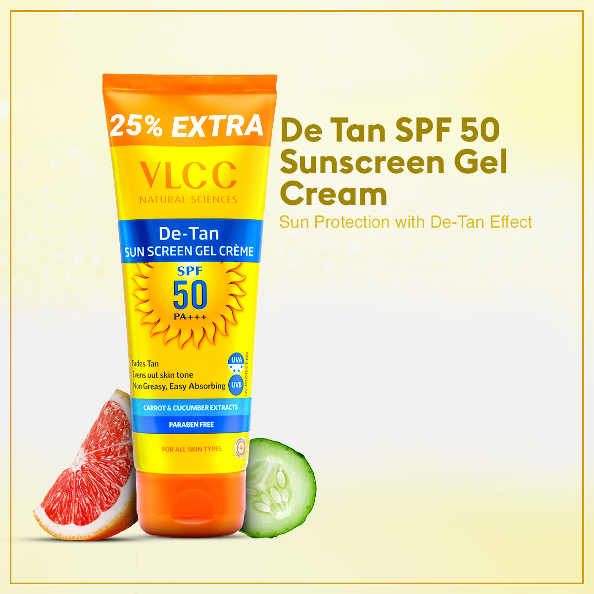 VLCC De Tan SPF 50 Sunscreen Gel Crème - SPF 50 PA+++ and Acne Defense Serum Facewash With Salicylic Acid Serum and Neem Combo - Image 4 - Buy from Indicrest