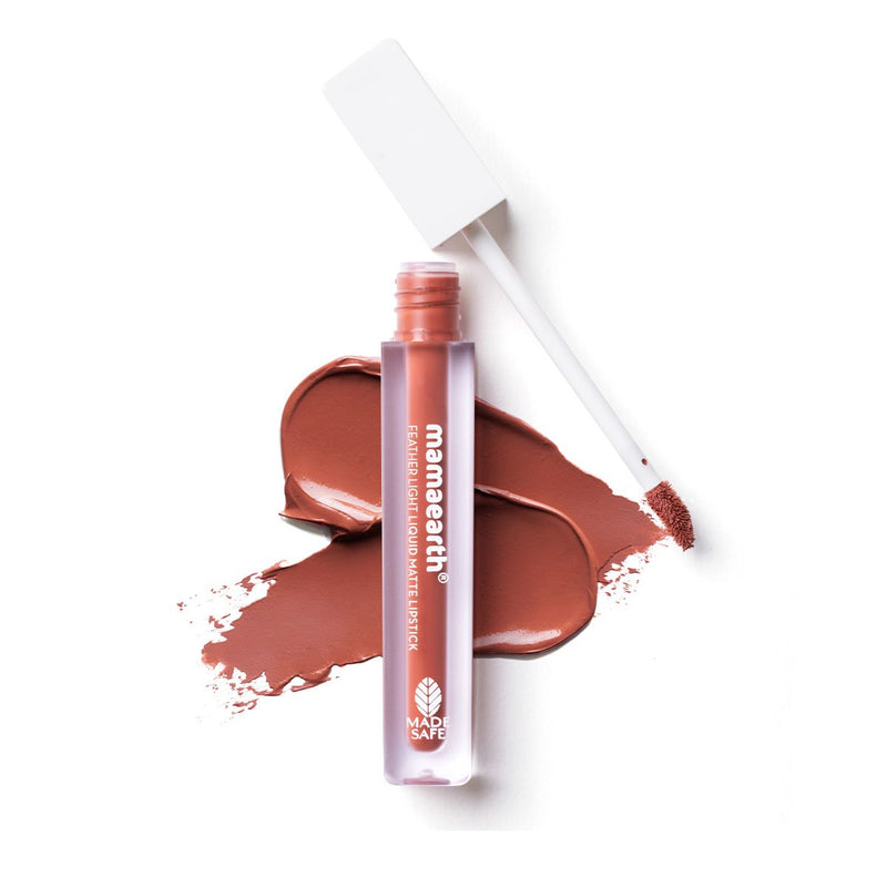 Mamaearth Feather Light Liquid Matte Lipstick -Nude Perfect, 3.5ml - Buy from Indicrest