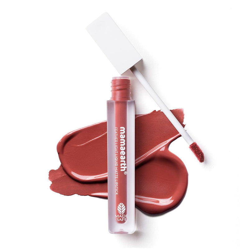Mamaearth Feather Light Liquid Matte Lipstick, Nude Punch, 3.5ml - Buy from Indicrest