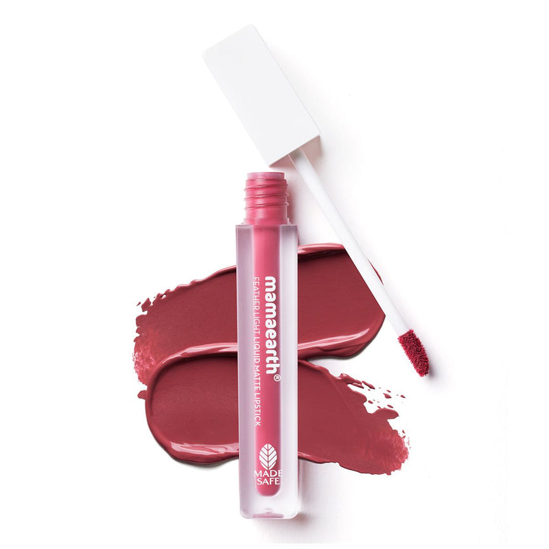 Mamaearth Feather Light Liquid Matte Lipstick, Nude Rose, 3.5ml - Buy from Indicrest