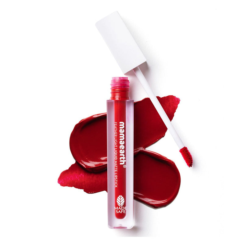 Mamaearth Feather Light Liquid Matte Lipstick, Red Velvet, 3.5ml - Buy from Indicrest