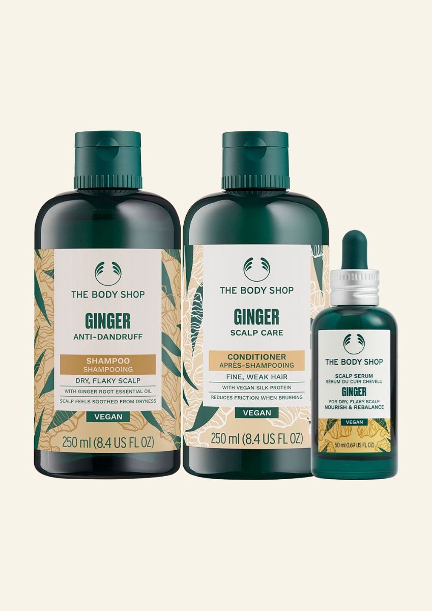 The Body Shop Ginger Hair Care Set, 3pc