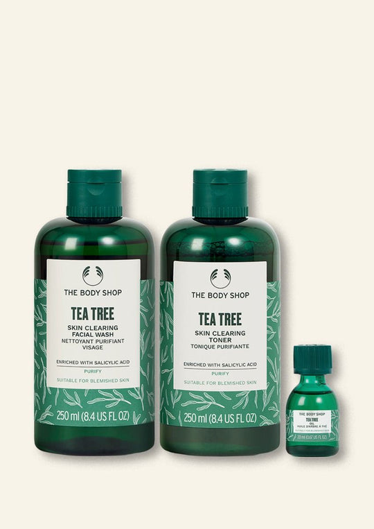 The Body Shop Cleanse And Treat Routine, 3pc Buy at Indicrest