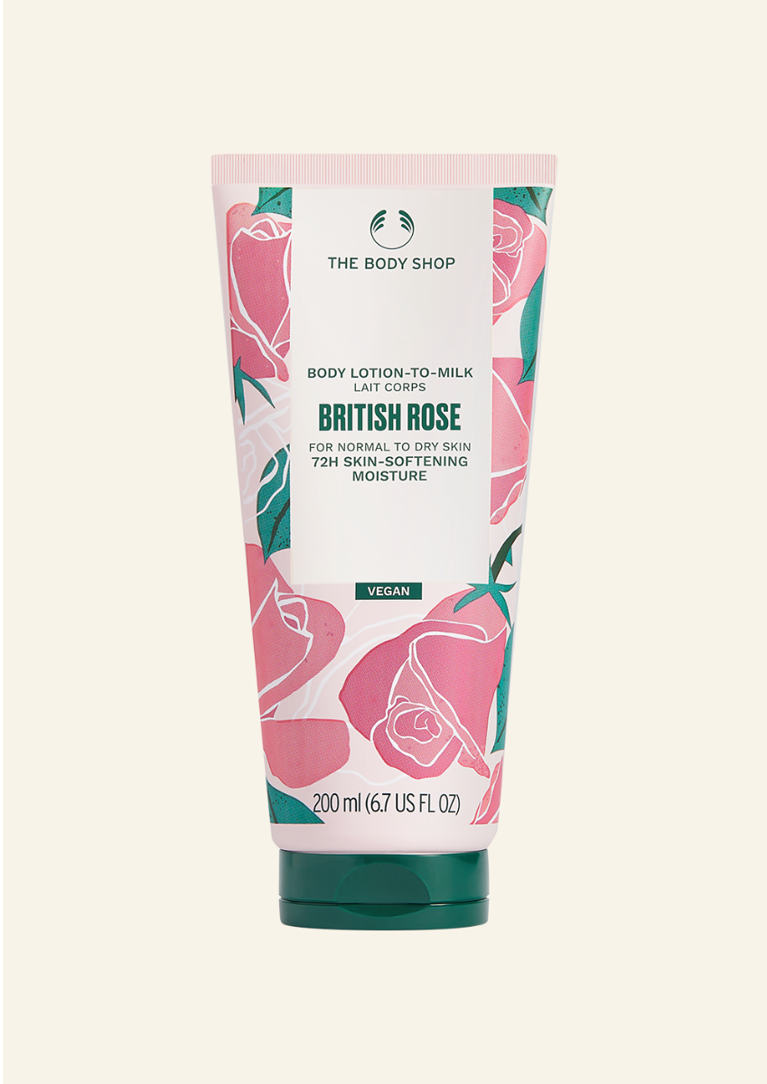 The Body Shop British Rose Scrub It Set, 3pc