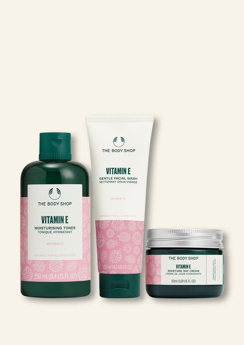 The Body Shop Hydrating Skincare Routine, 3pc