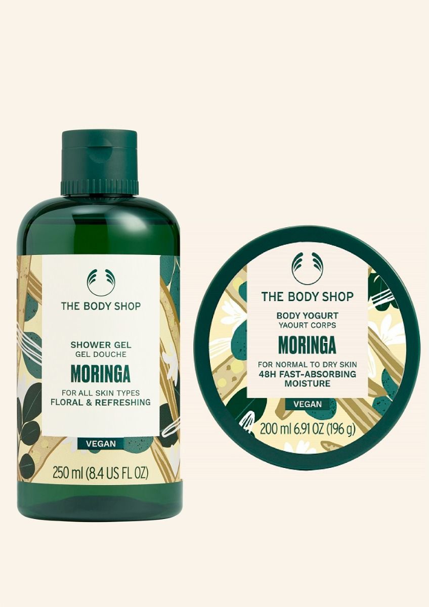 The Body Shop Moringa Shower Gel & Body Yogurt Duo, 2pc