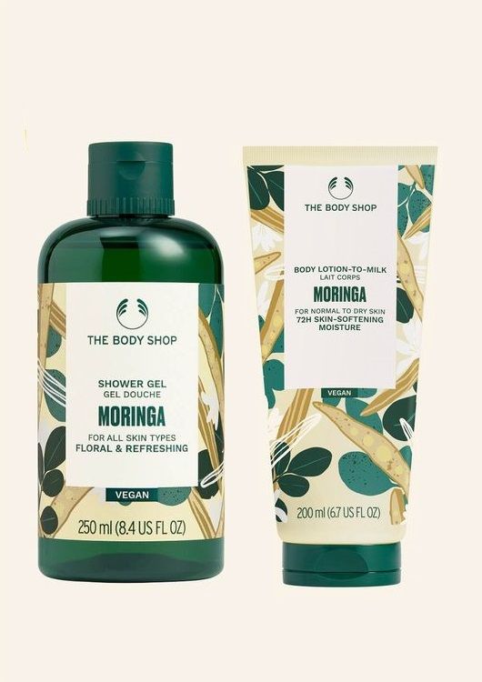 The Body Shop Moringa Shower Gel & Body Lotion Duo, 2pc Buy at Indicrest