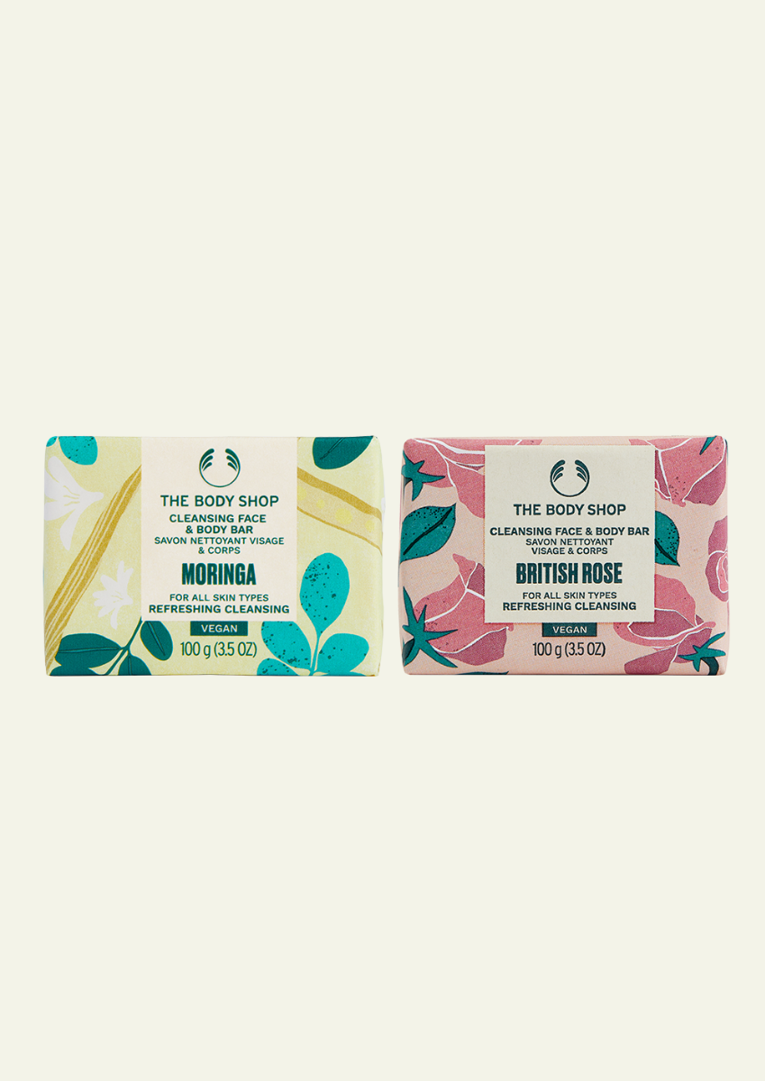 The Body Shop Floral Fresh Cleansing Bar Duo, 2pc