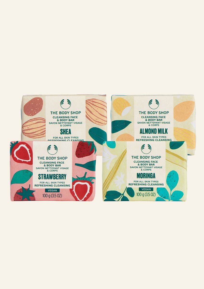 The Body Shop Cleansing Bar Care Collection, 4pc