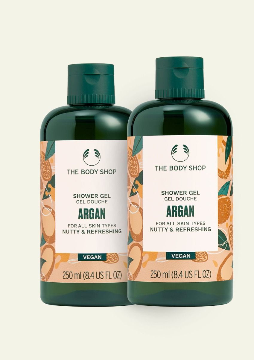 The Body Shop Argan Shower Gel, 250ml x 2