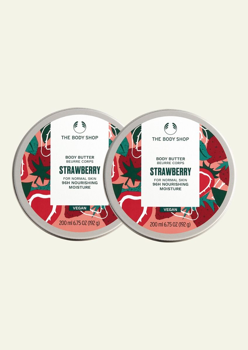 The Body Shop Strawberry Body Butter, 200ml x 2