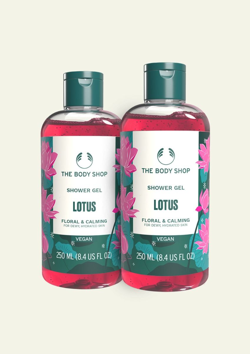 The Body Shop Lotus Shower Gel, 250ml x 2