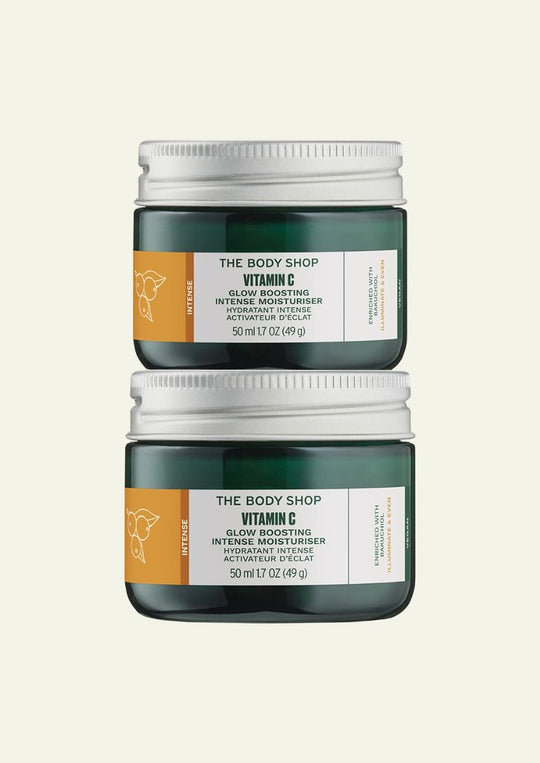 The Body Shop Vitamin C Glow Boosting Moisturiser, 50ml x 2 Buy at Indicrest