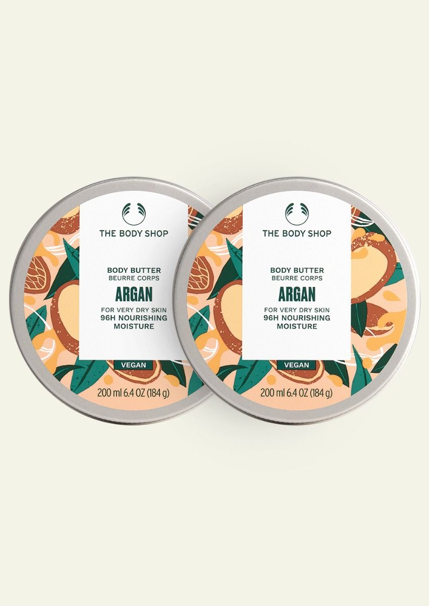 The Body Shop Argan Body Butter, 200ml x 2
