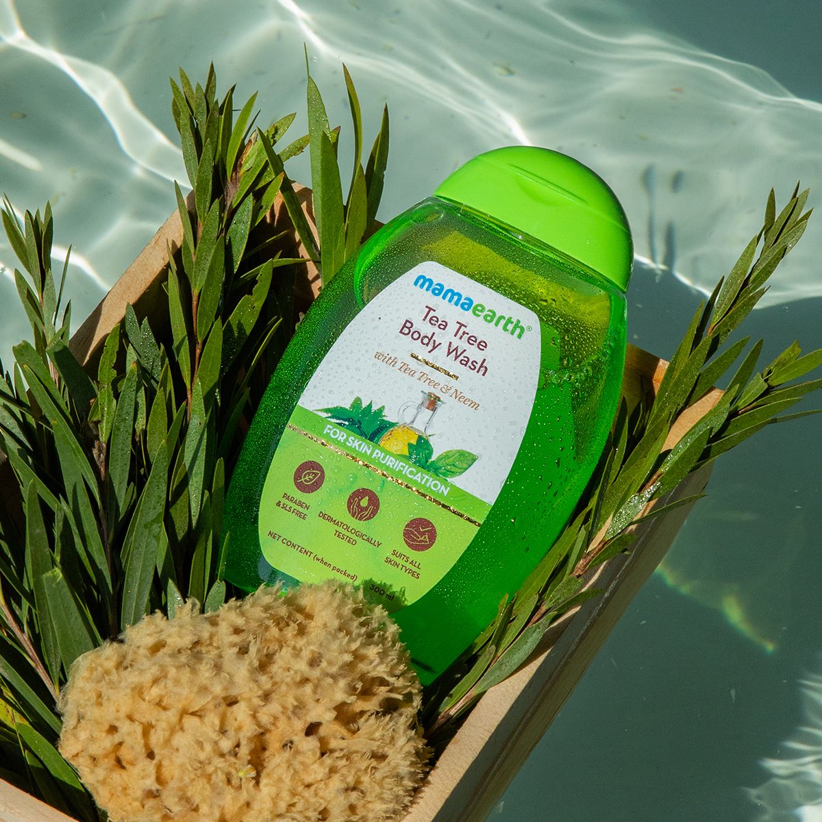 Mamaearth Tea Tree Body Wash With Tea Tree and Neem For Skin Purification, 300ml - Image 2 - Buy from Indicrest